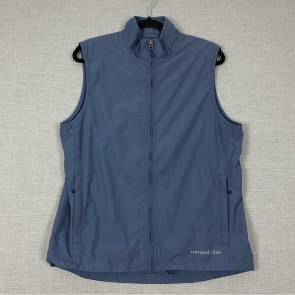 Vineyard Vines Jackets & Blazers - Vineyard Vines Sleeveless Vest Sz Small Steel Blue